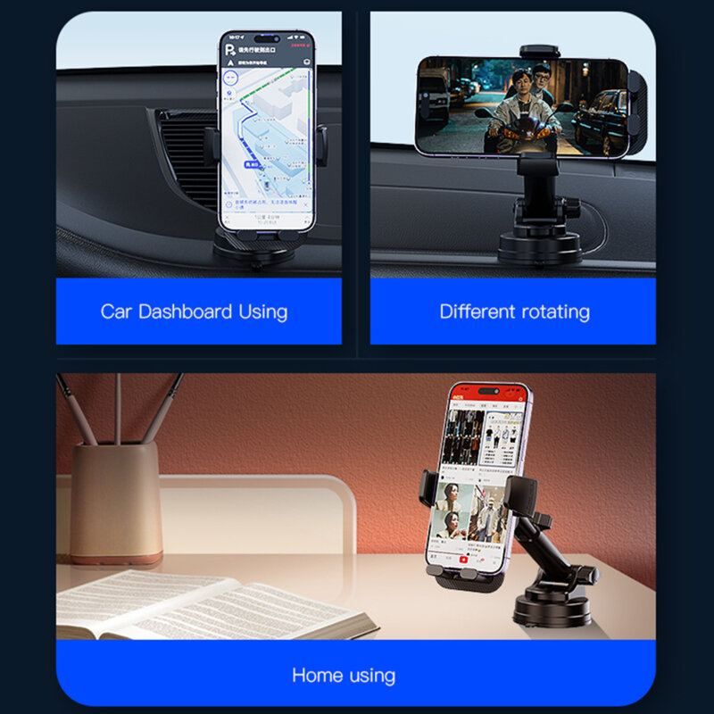 Suport telefon auto cu ventuza pentru bord, parbriz Yesido C174