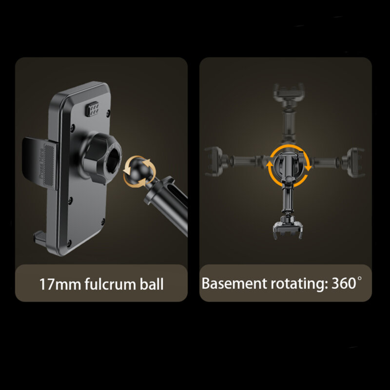 Suport telefon auto pentru parbriz si bord Yesido C173, negru