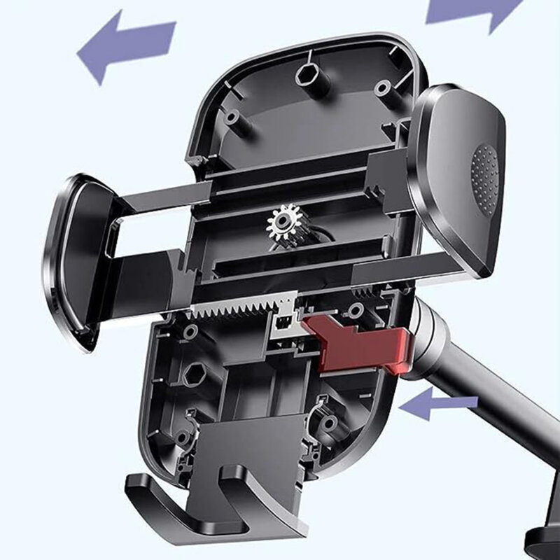 Suport flexibil pentru telefon auto cu ventuza Yesido C140