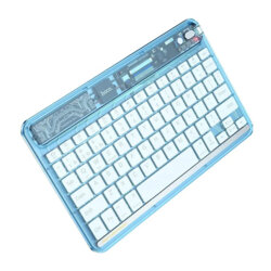 Tastatura Bluetooth wireless cu lumini Hoco S55, bleu