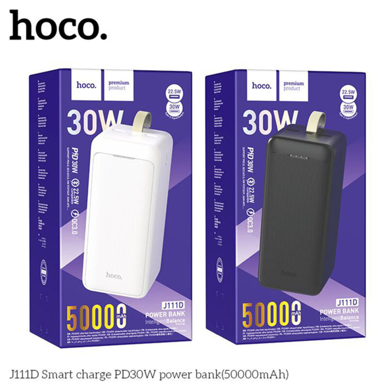 Baterie externa, power bank Hoco J111D, PD30W, 50000mAh