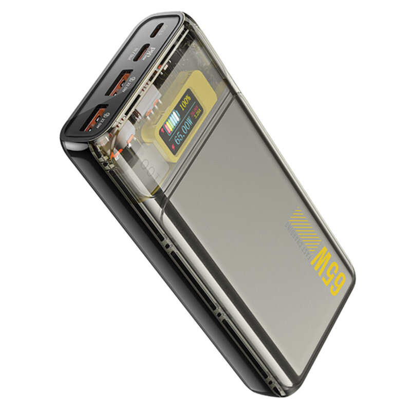 Baterie externa USB Type-C, Micro-USB Hoco Q13, 3A, 20000mAh