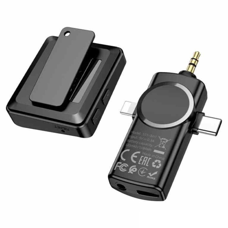 Lavaliera wireless iPhone karaoke + receiver 3in1 Hoco S31