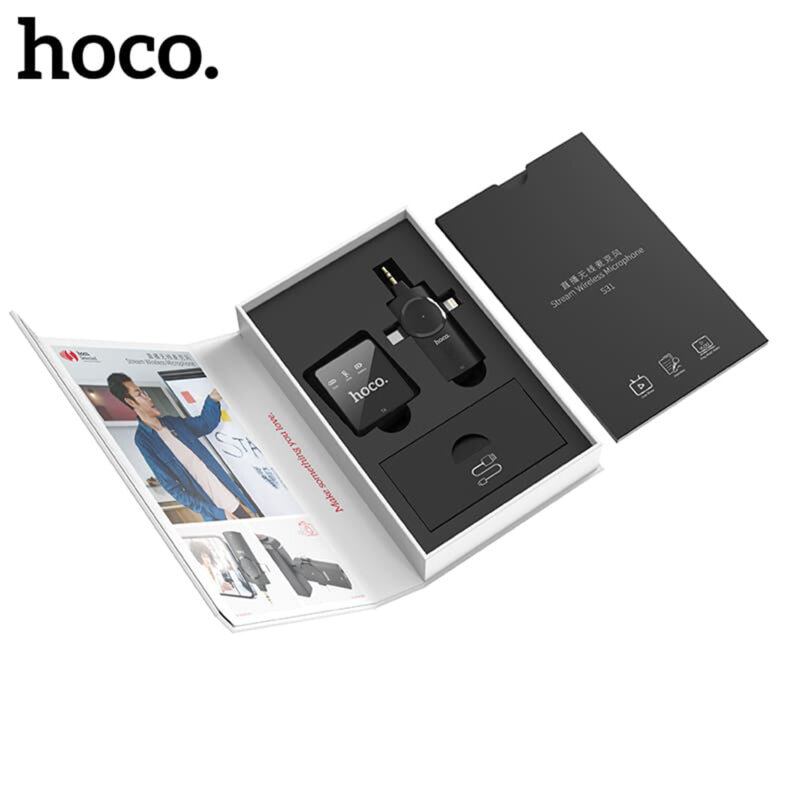 Lavaliera wireless iPhone karaoke + receiver 3in1 Hoco S31