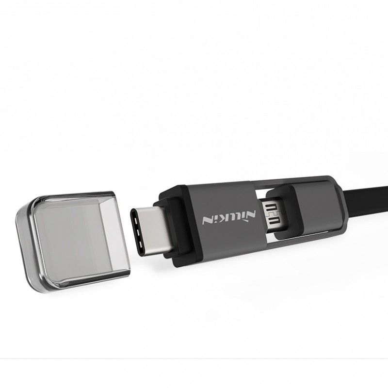 Cablu de date Micro USB,USB-C Nillkin Negru