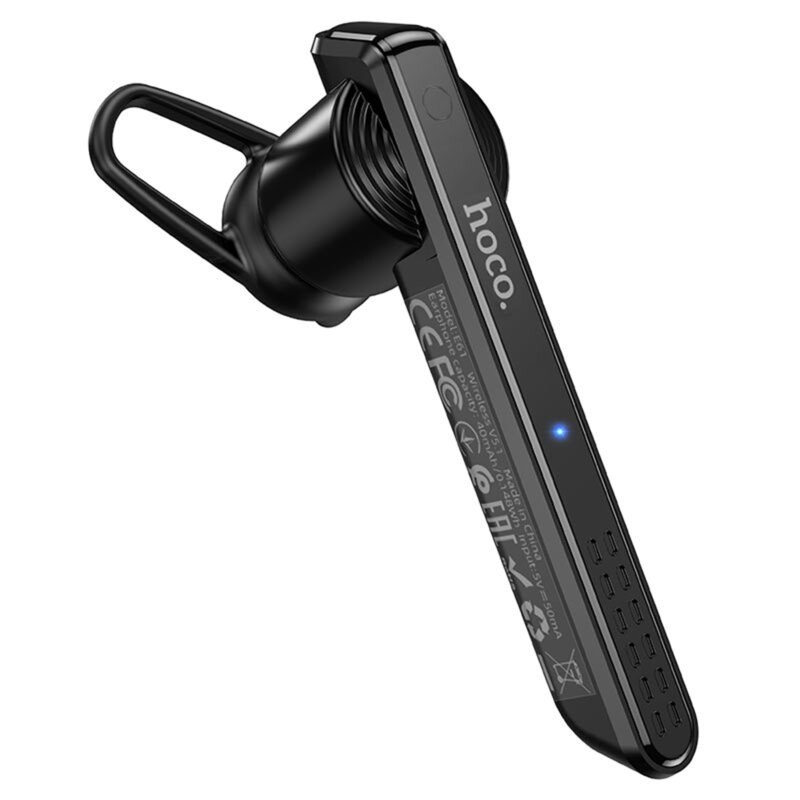 Casca wireless Bluetooth cu microfon Hoco Gorgeous E61, negru