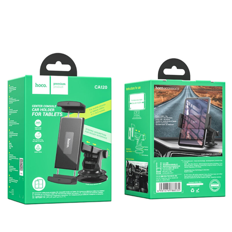 Suport auto tableta/telefon Hoco CA120, 4.7 - 10.5