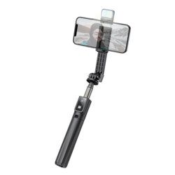 Selfie stick, suport telefon/GoPro trepied Hoco K15, negru