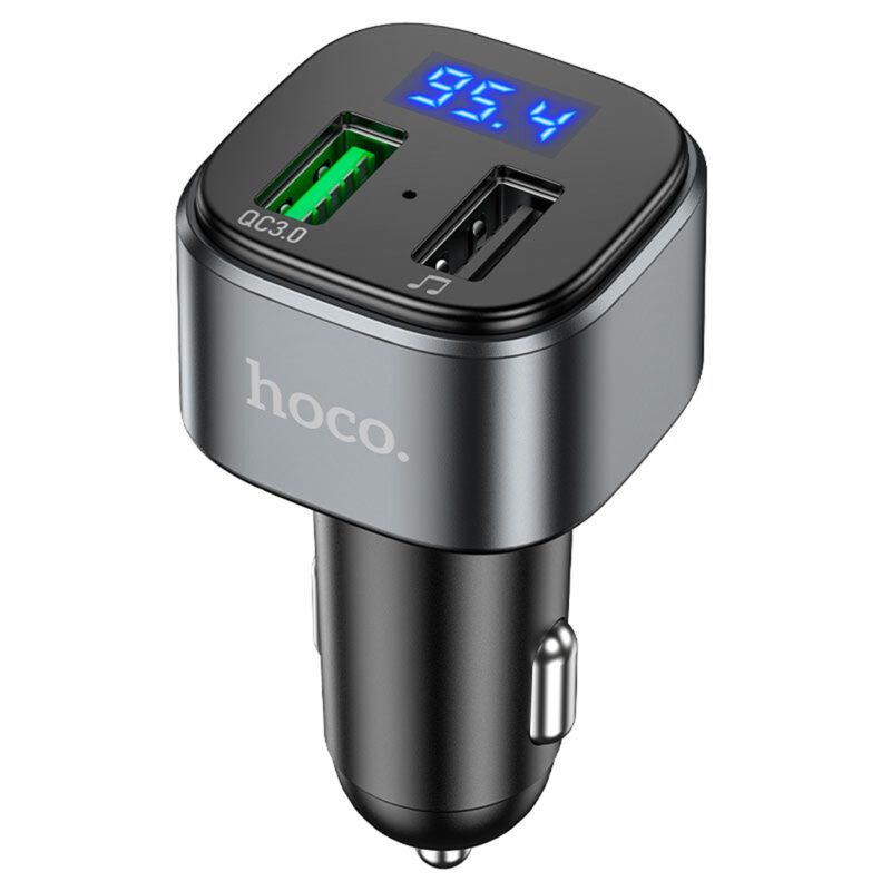 Modulator de masina Bluetooth FM USB 18W QC3.0 Hoco E67, negru