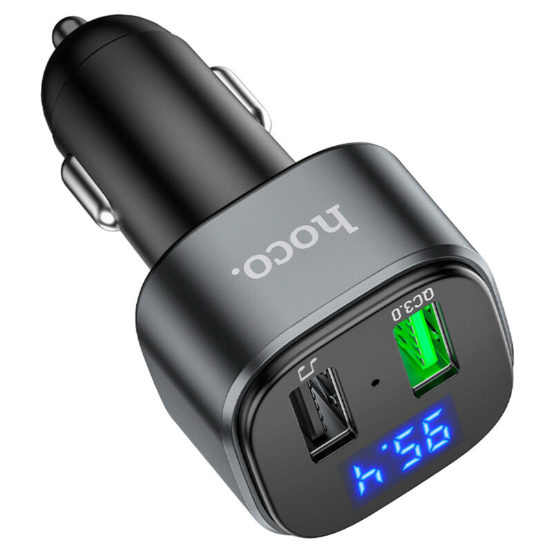 Modulator de masina Bluetooth FM USB 18W QC3.0 Hoco E67, negru