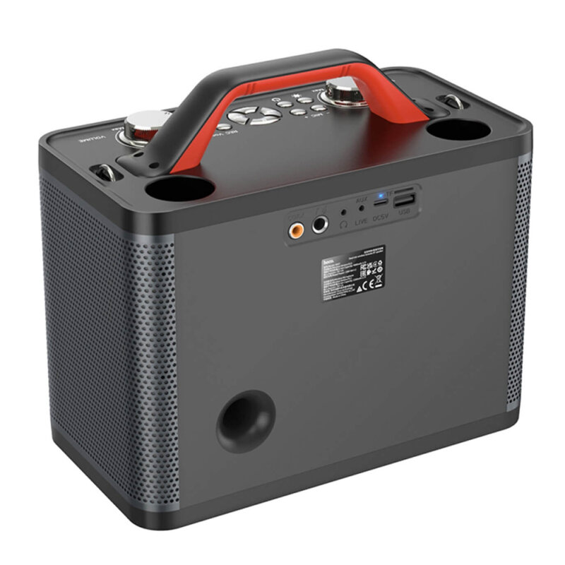 Boxa karaoke cu doua microfoane wireless activa 25W Hoco BS57