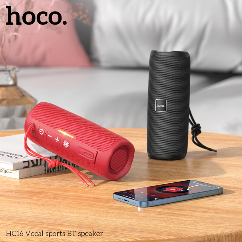 Boxa handsfree wireless portabila TWS 10W Hoco HC16, rosu