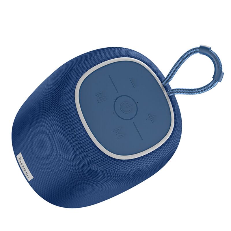 Boxa wireless portabila Hoco HC14, cu lumini RGB, albastru