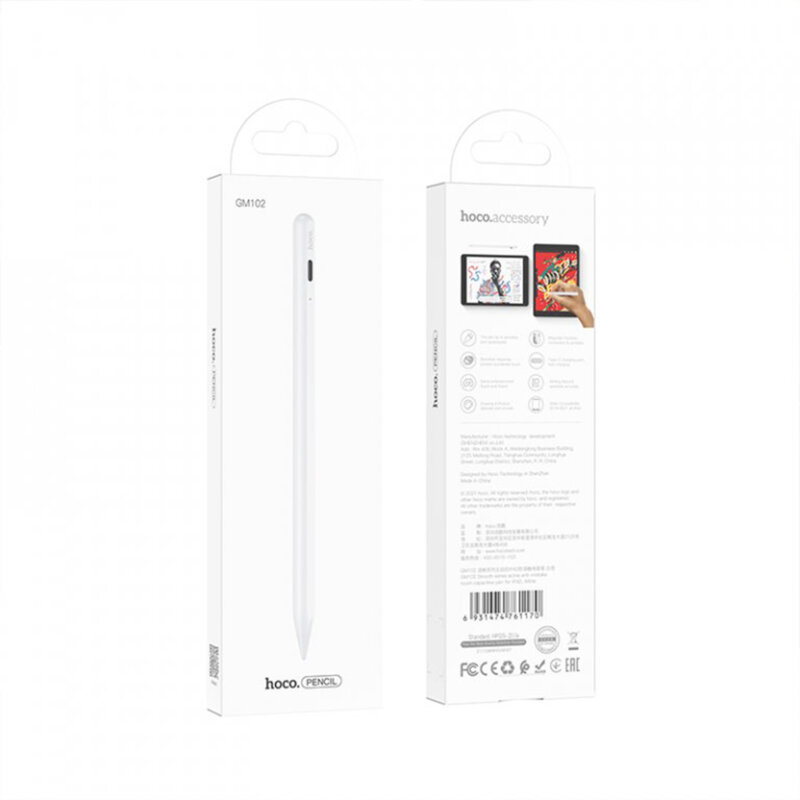 Stylus pen activ, stilou pentru iPad Hoco GM102, alb