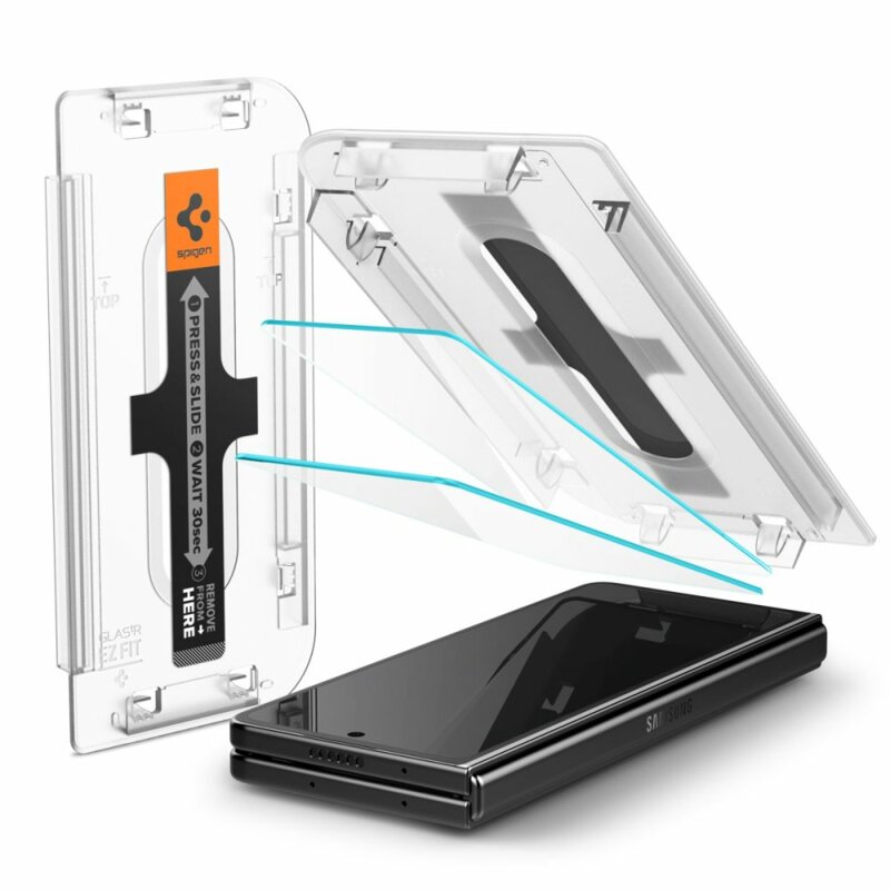 [Pachet 2x] Folie Samsung Galaxy Z Fold5 Spigen Glas.tR EZ Fit, transparenta