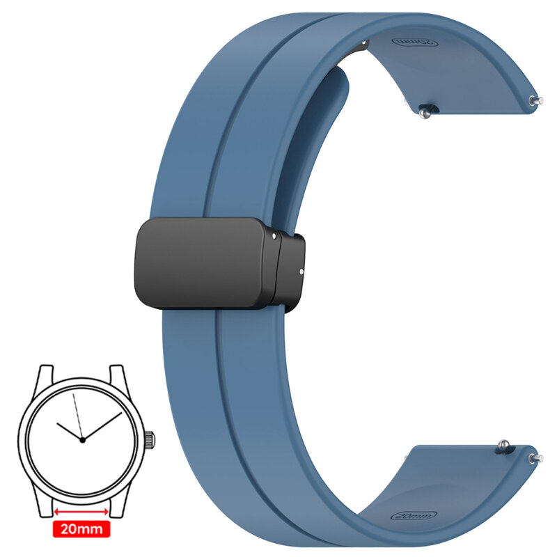Curea Samsung Galaxy Watch 3 41mm Techsuit, albastru, W011