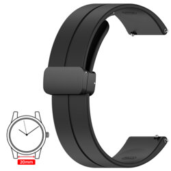 Curea Samsung Galaxy Watch 42mm Techsuit, negru, W011