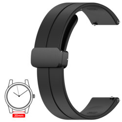 Curea Huawei Watch GT 3 Pro 43mm Techsuit, negru, W011