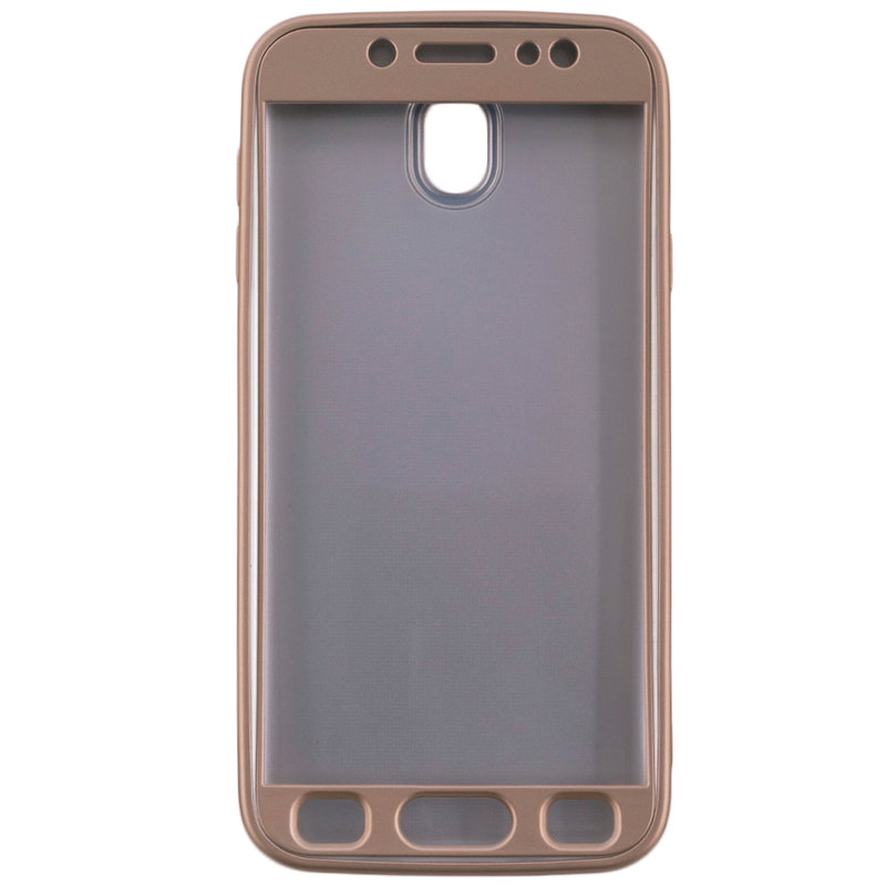Husa Samsung Galaxy J7 2017 J730 TPU Smart Case 360 Full Cover Auriu