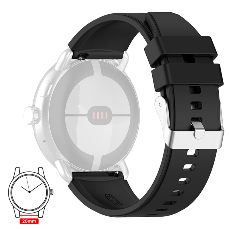 Curea Huawei Watch GT 42mm Techsuit, negru, W026