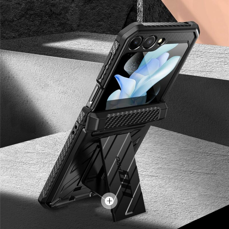 Husa Samsung Galaxy Z Flip5 Supcase Unicorn Beetle Pro, negru