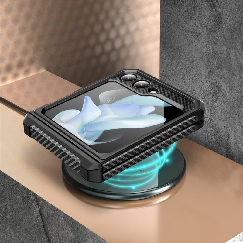 Husa Samsung Galaxy Z Flip5 Supcase Unicorn Beetle Pro, negru