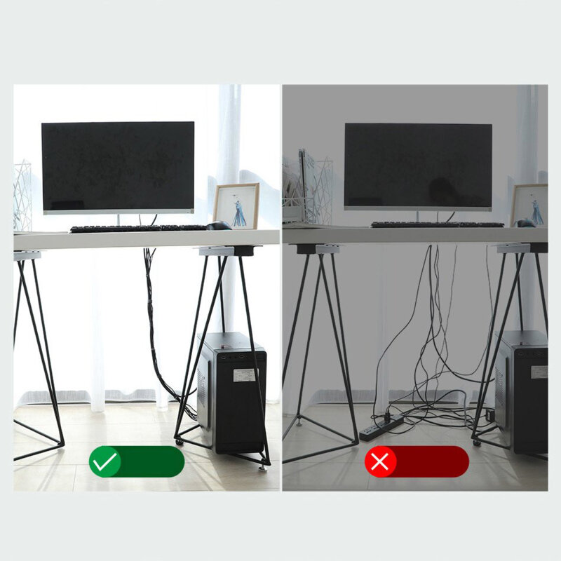 Organizator cabluri cu velcro Baseus 3m, negru, ACMGT-F01