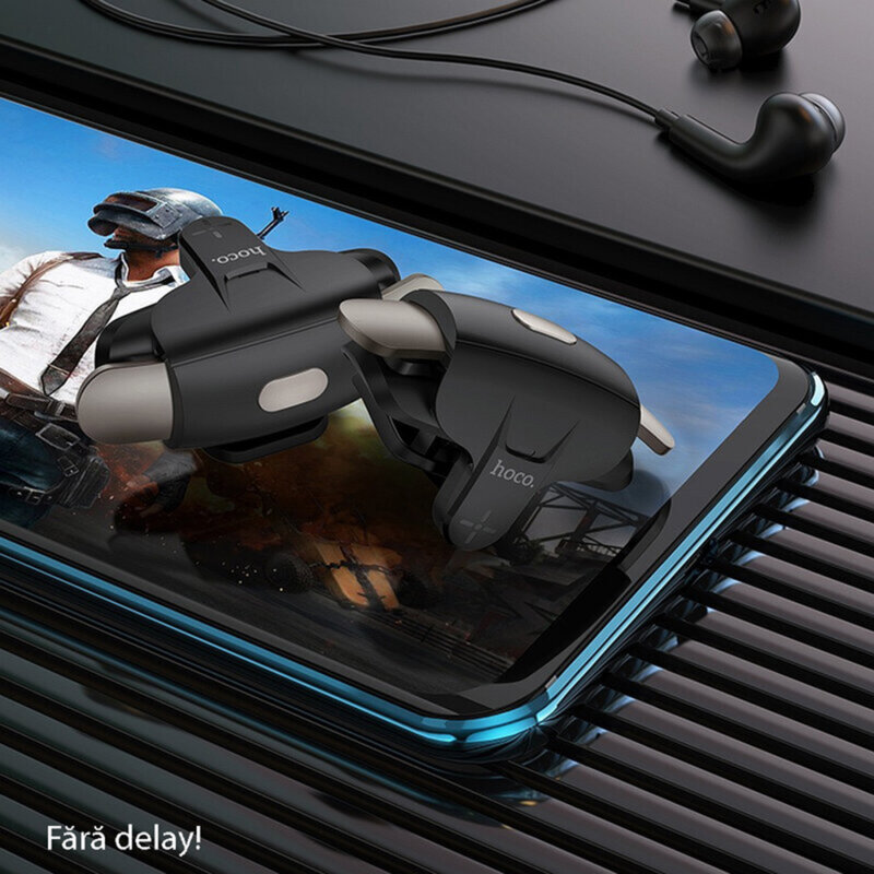 Butoane gaming tip trigger telefon Hoco GM6, negru