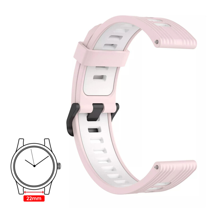 Curea Huawei Watch GT 46mm Techsuit, roz, W002