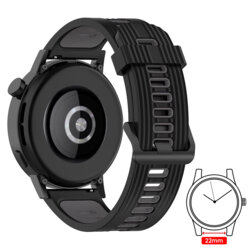 Curea Huawei Watch GT 2 46mm Techsuit, negru, W002