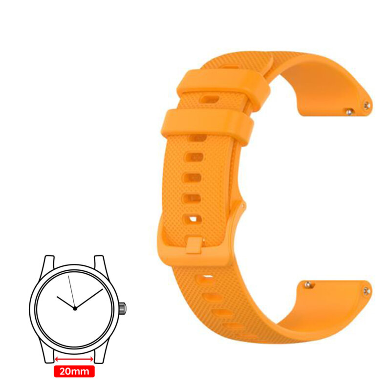 Curea Huawei Watch GT 42mm Techsuit, portocaliu, W006