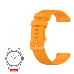 Curea Huawei Watch GT 2 42mm Techsuit, portocaliu, W006