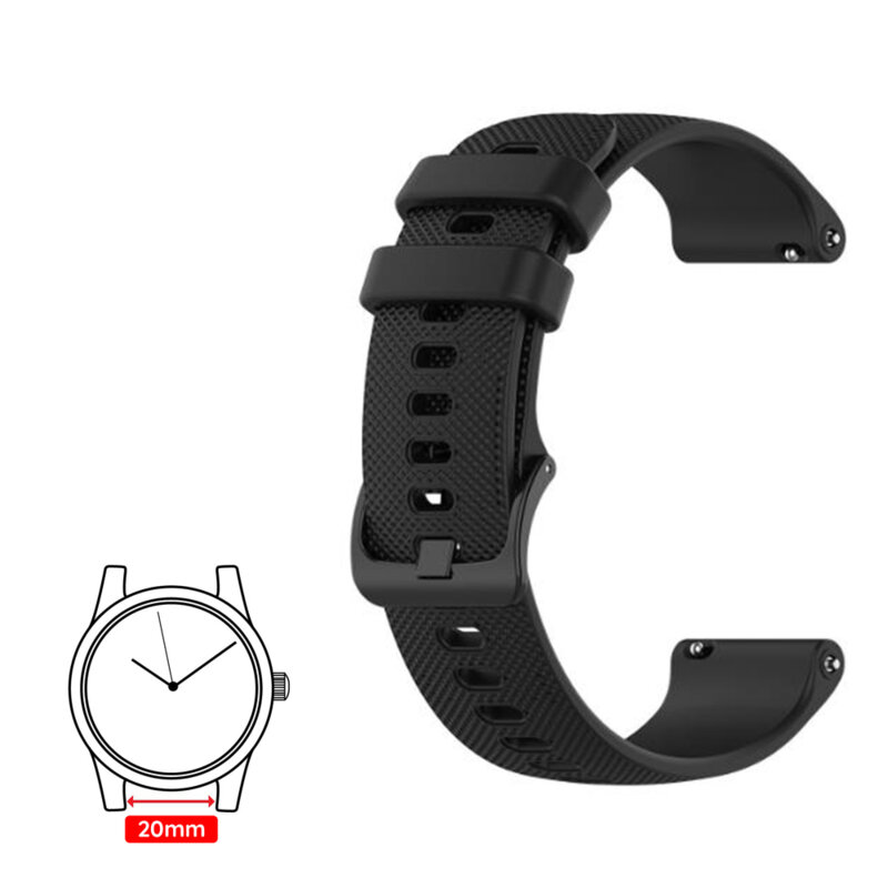 Curea Amazfit GTR 42mm Techsuit, negru, W006 