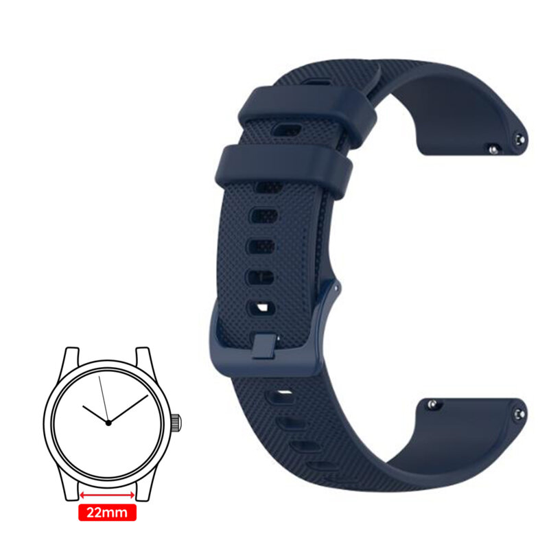 Curea Huawei Watch GT 46mm Techsuit, albastru, W006 