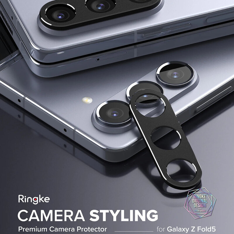 Protectie camera Samsung Galaxy Z Fold5 Ringke Camera Styling, negru