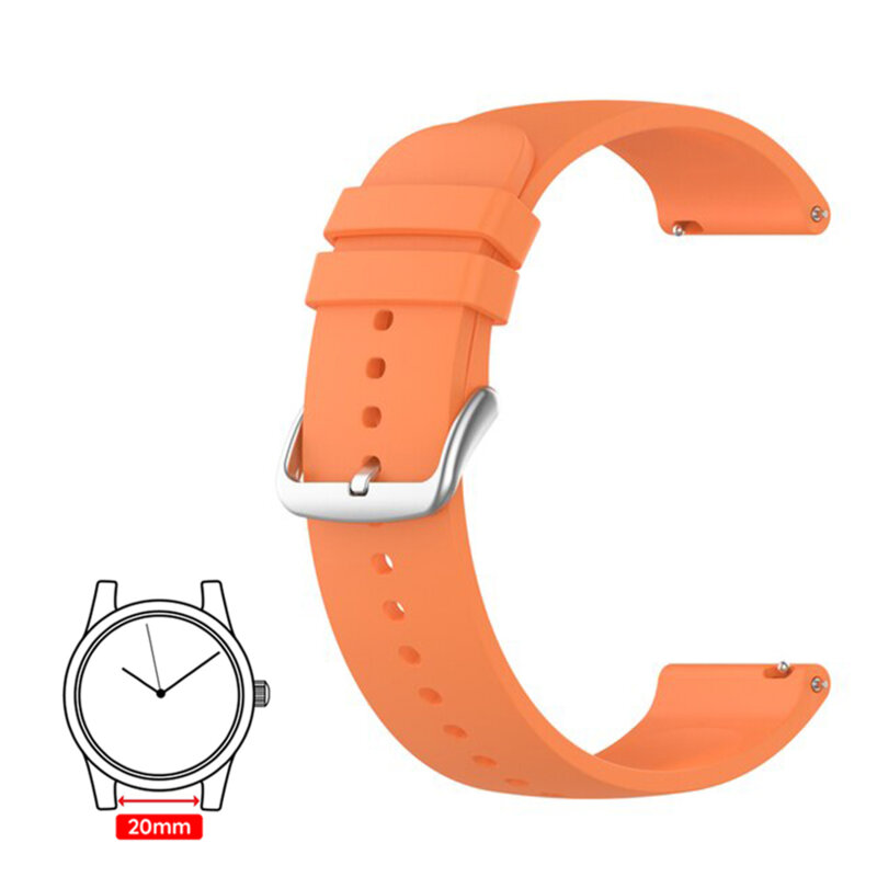 Curea Huawei Watch GT 42mm Techsuit, portocaliu, W001