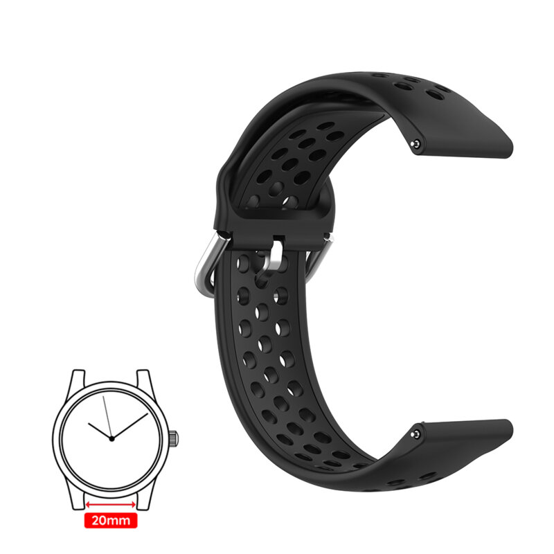 Curea Huawei Watch GT 42mm Techsuit, negru, W004