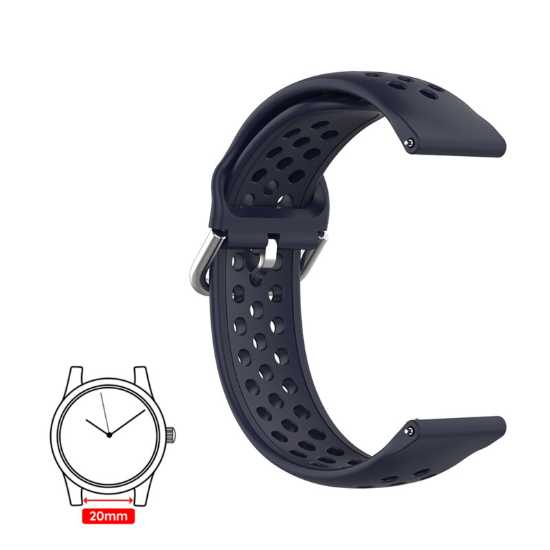 Curea Huawei Watch GT 42mm Techsuit, albastru, W004