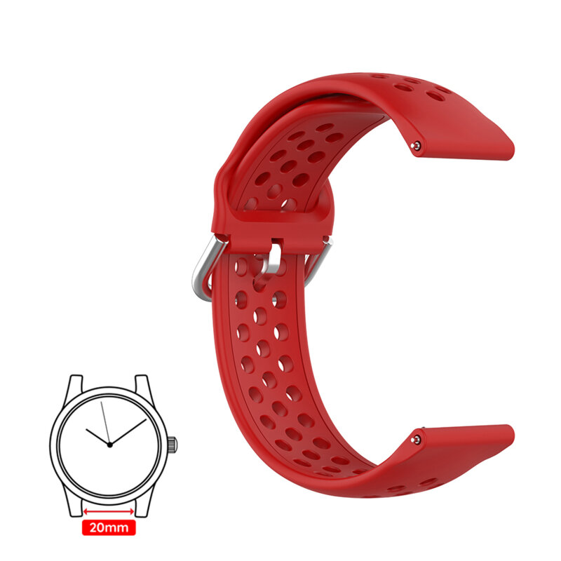 Curea Huawei Watch GT 42mm Techsuit, rosu, W004