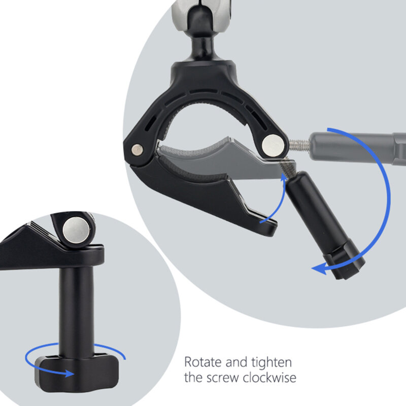 Suport bicicleta pentru camera GoPro Techsuit JX-008, gri