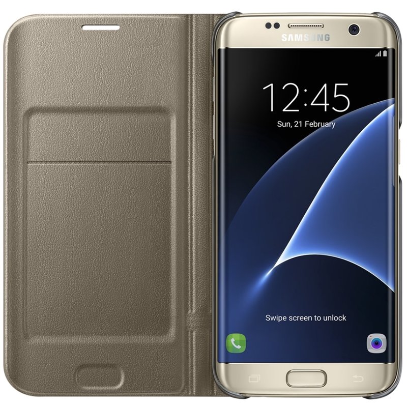 Husa Originala Samsung Galaxy S8+, Galaxy S8 Plus LED View Cover Auriu