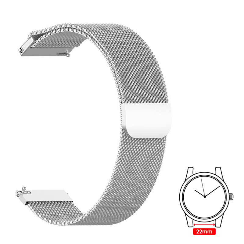 Curea Huawei Watch GT 46mm Techsuit, argintiu, W009