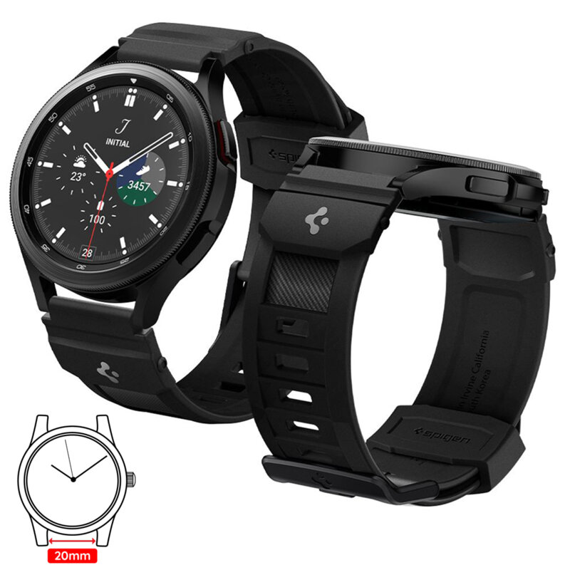 Curea Samsung Galaxy Watch 3 41mm Spigen Rugged Band, negru