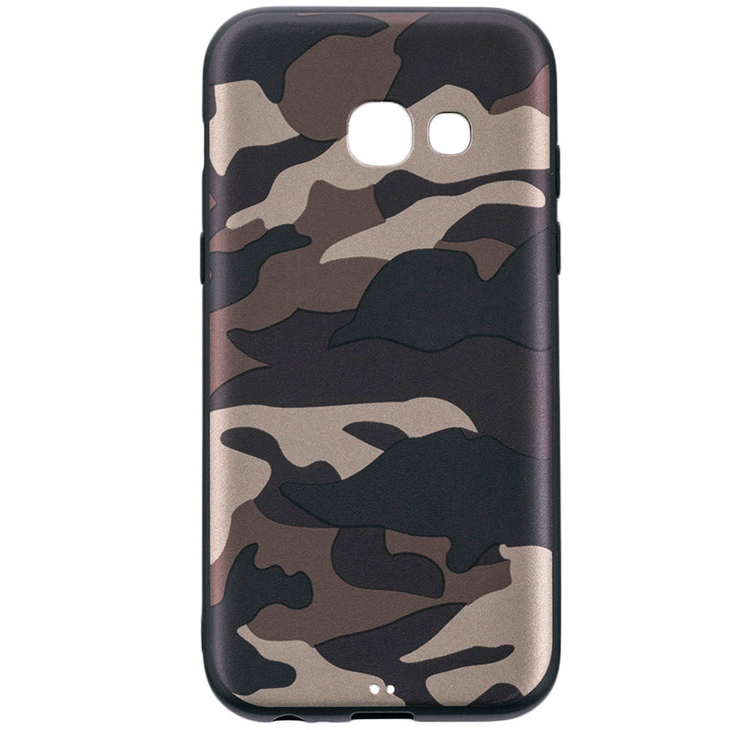 Husa Samsung Galaxy A3 2017 A320 Army Camouflage - Brown