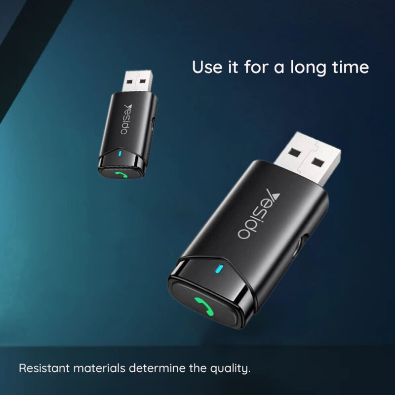 Receiver Bluetooth 5.0 audio transmitter auto Yesido YAU40