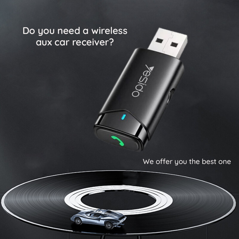 Receiver Bluetooth 5.0 audio transmitter auto Yesido YAU40