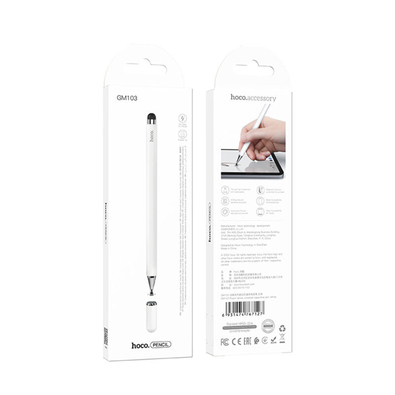 Pix pentru tableta Apple iPad, telefon Android Hoco GM103, alb