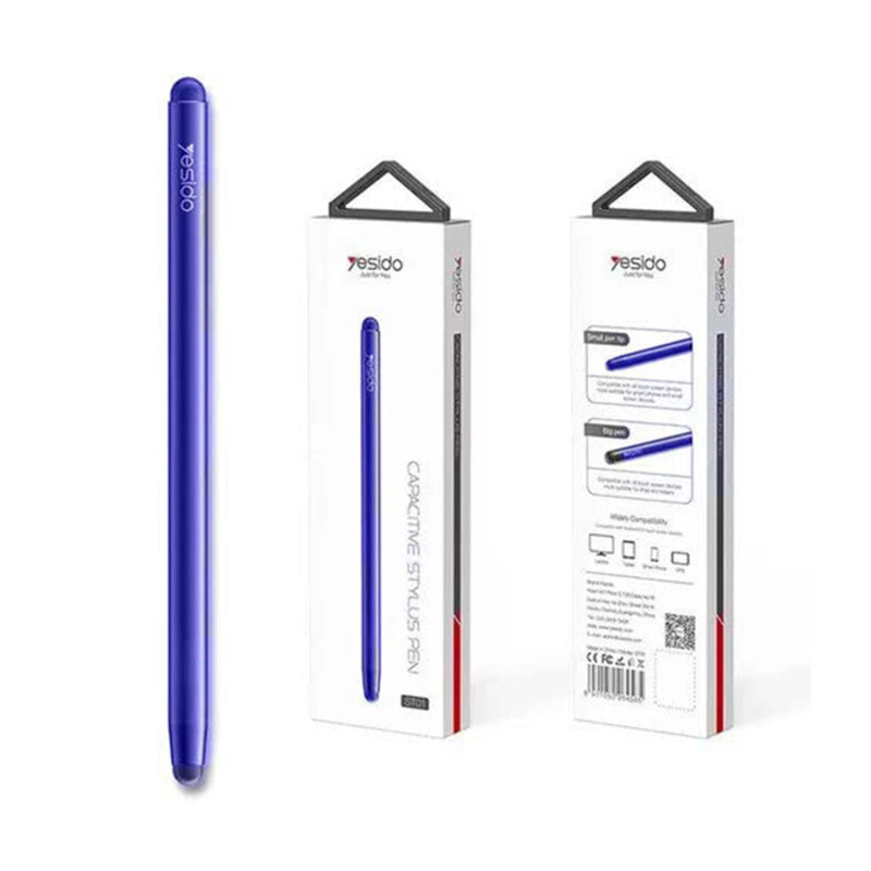 Stylus pen capacitiv 2in1 Android, iOS Yesido ST01, albastru