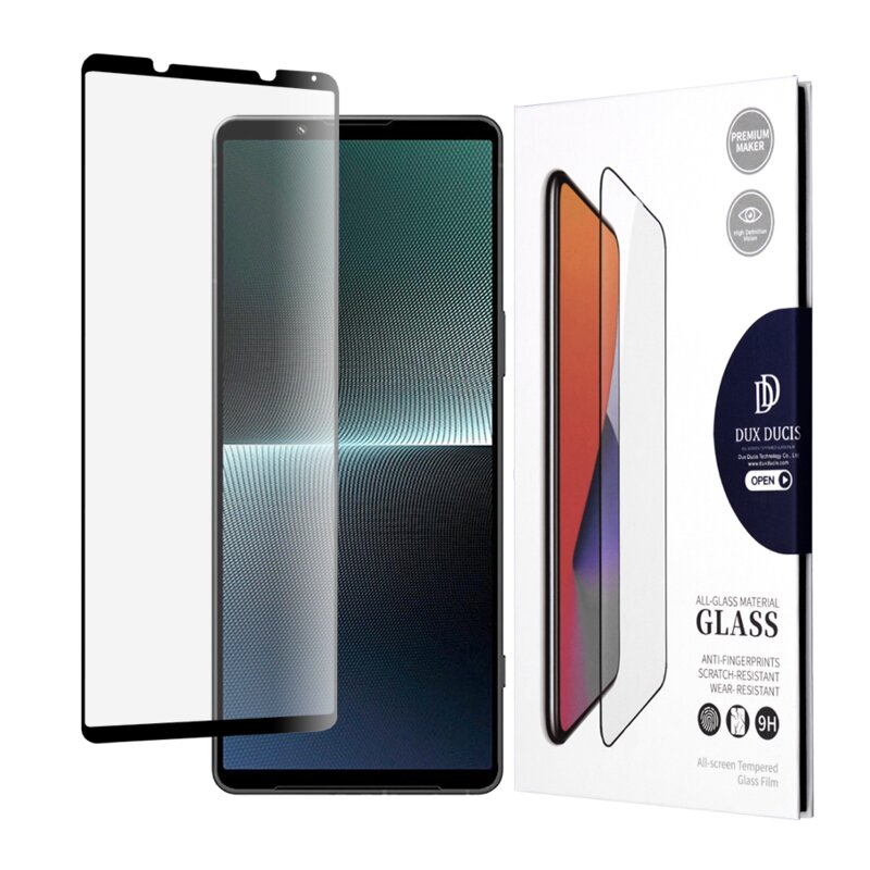 Folie sticla Sony Xperia 1 V Dux Ducis Tempered Glass, negru