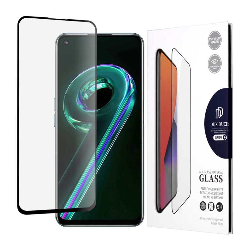 Folie sticla Realme 9 Pro Dux Ducis Tempered Glass, negru